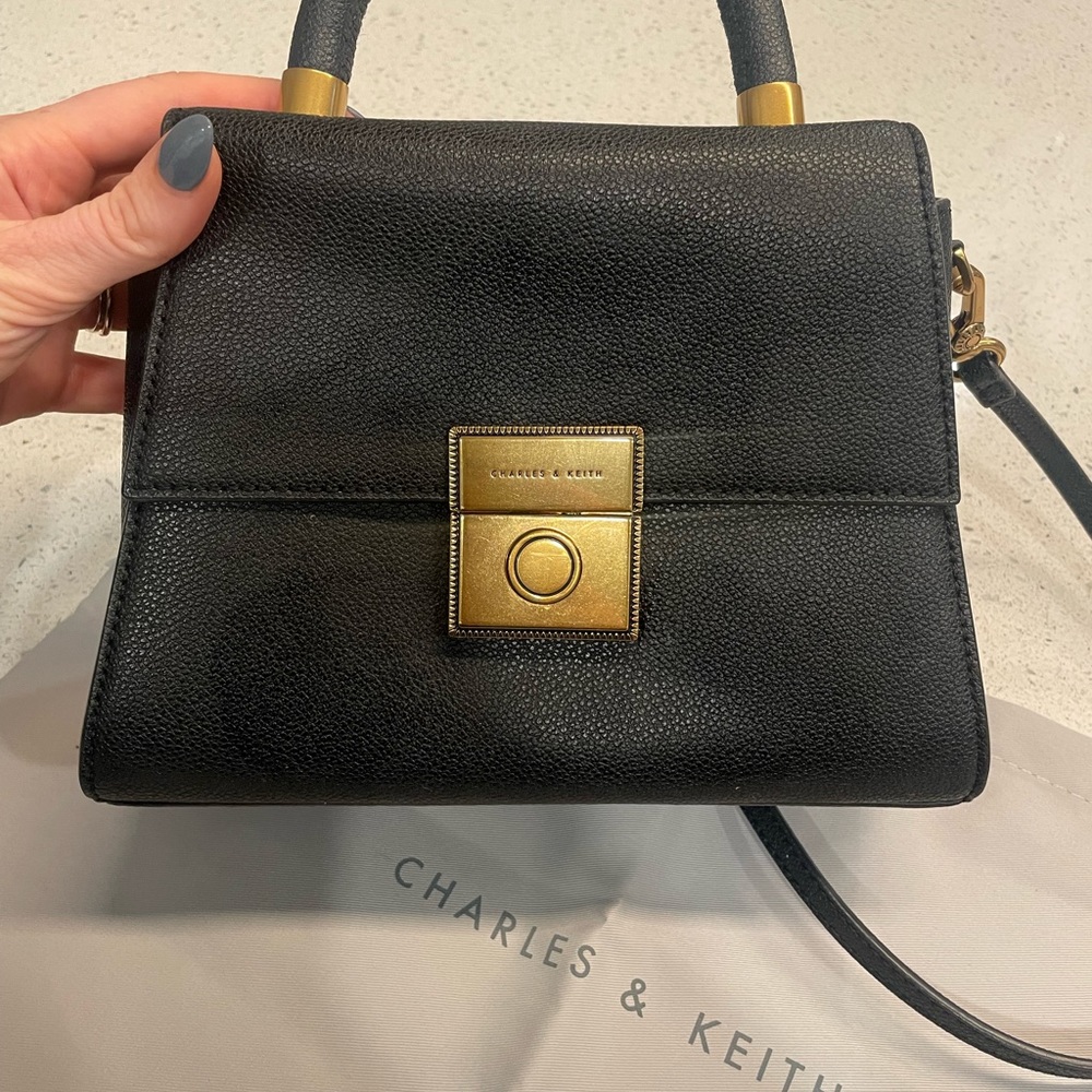 Charles & Keith’s black crossbody